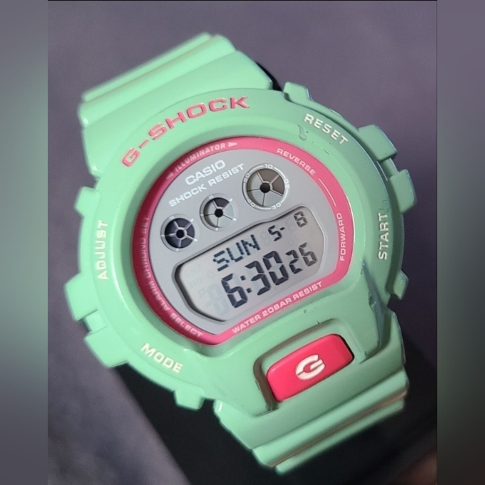 Casio G-Shock Mint Green and Coral Watch